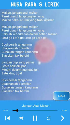 Lirik Lagu Nusa dan Rara Offline screenshot 4