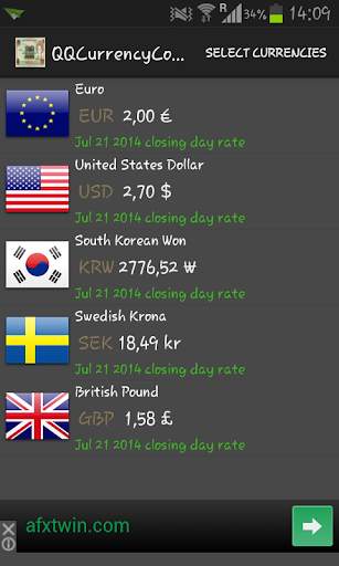 (QQ) Currency Converter screenshot 4