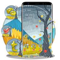 Autumn Rainy Theme Launcher on 9Apps