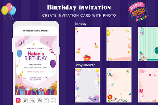 Digital Invitation Card Maker-Greeting Card Maker screenshot 3