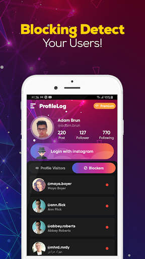 ProfileLog - من شاهد ملفي الشخصي Instagram‏ 3 تصوير الشاشة