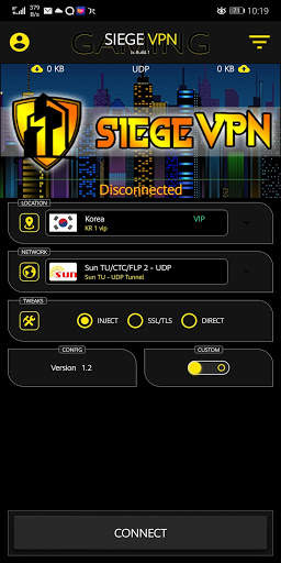 Siege VPN screenshot 1