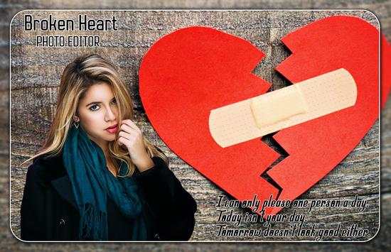 Broken Heart Photo Editor 3 تصوير الشاشة