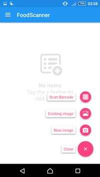FoodScanner स्क्रीनशॉट 1