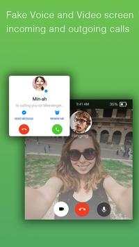Fake video call - FakeTime for Messenger screenshot 2