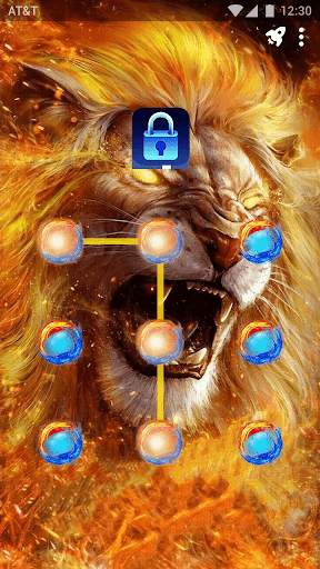 Roar Lion - App Lock Master Theme 1 تصوير الشاشة
