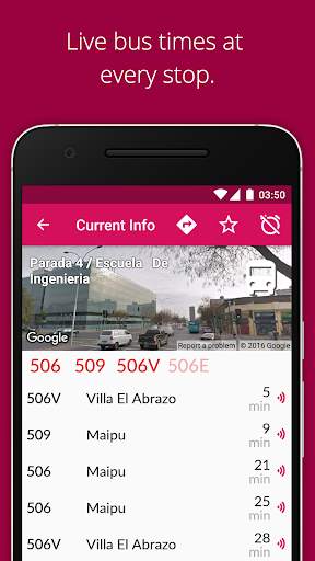 Transantiago Bus Checker screenshot 2