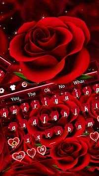 Classic Red Rose Keyboard 2 تصوير الشاشة