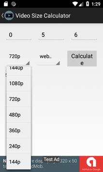 Youtube Video Size Calculator screenshot 8