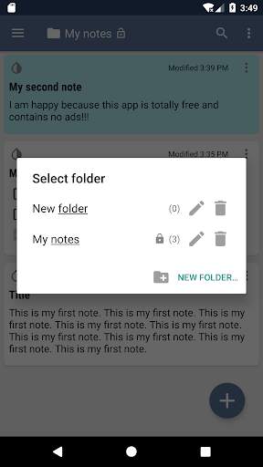 Daff Quick Notes - notepad with folder protection 5 تصوير الشاشة