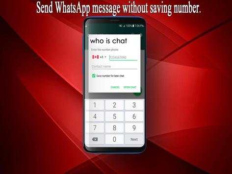 WhosChat– best chat without saving number screenshot 1