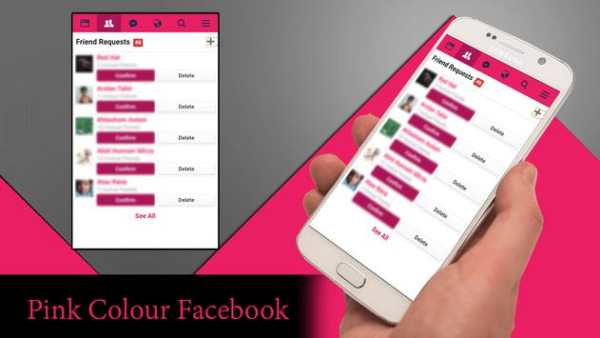Pink Theme for Facebook screenshot 1