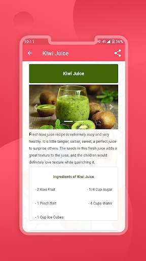 Fruit Juice and Vegetable Juice Recipes screenshot 4
