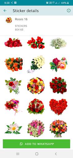 New Romantic Roses Stickers for WhatsApp screenshot 8