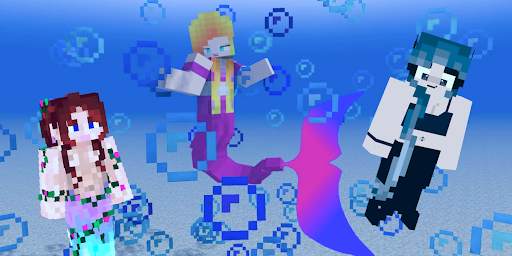 Cute Mermaid Skins for Minecraft screenshot 3