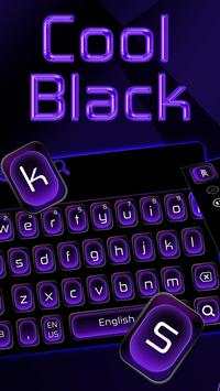 Cool Black Purple Keyboard Theme screenshot 2