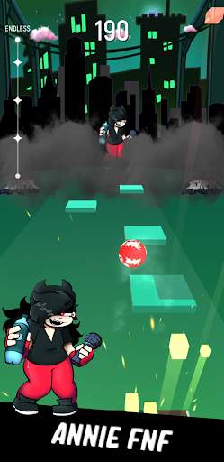Annie FNF Tiles Hop Music Funny Dance screenshot 6