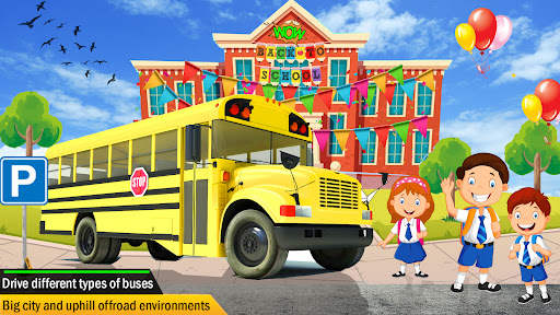 City School Bus Driving: giochi per bambini Sim screenshot 2
