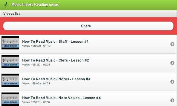 Music theory Reading music screenshot 5