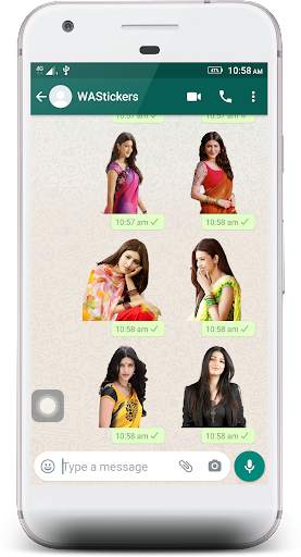 Shruti Haasan Stickers 4 WhatsApp screenshot 7