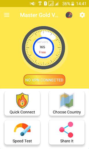 Master Gold VPN FREE screenshot 1