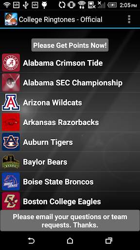 COLLEGE FIGHT SONG  RINGTONES – OFFICIAL screenshot 1