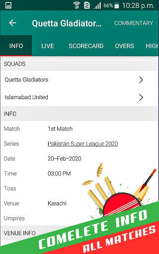 Cricket Live Score - Pakistan League screenshot 6