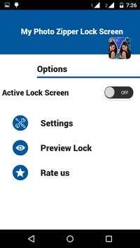 My Photo Zipper Lock Screen screenshot 1