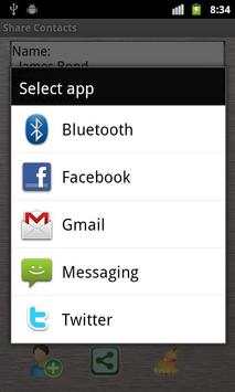 Share Contacts via SMS (Ads) screenshot 4