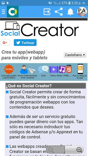 AppCreator24 y Social Creator screenshot 2
