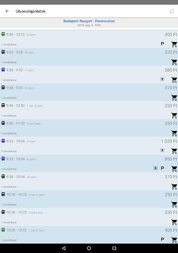 Vonatinfó screenshot 10