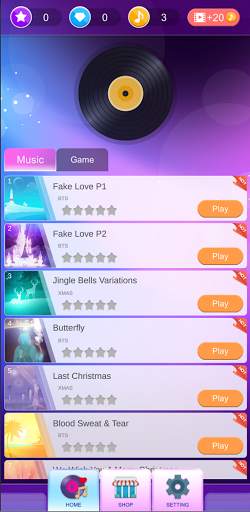 BTS Piano : Kpop Dream Piano Tiles Game! screenshot 1