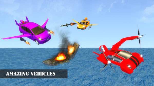 Flying Air Bus Ultimate : Monster Truck Shooter screenshot 1