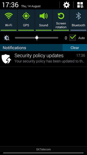 Samsung Security Policy Update screenshot 4