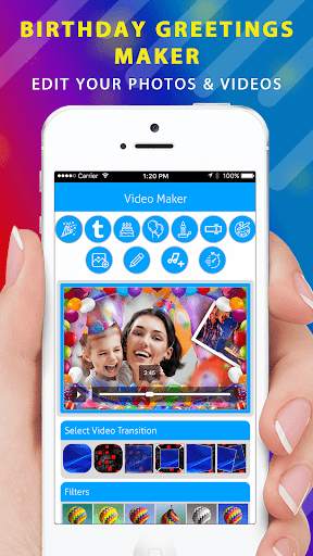 Birthday Video Maker With Song And Name And Photo screenshot 1