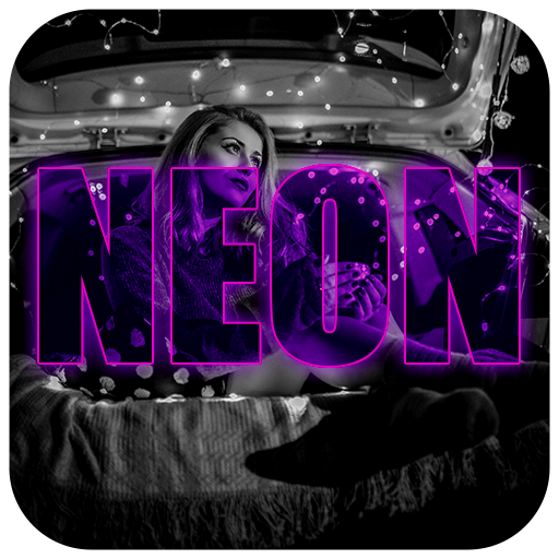 Neon Light Photo Editor - Neon Photo Editor أيقونة