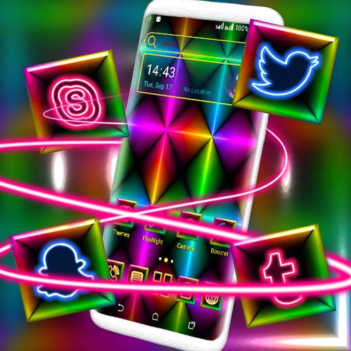 Colorful Neon Launcher Theme 2.9