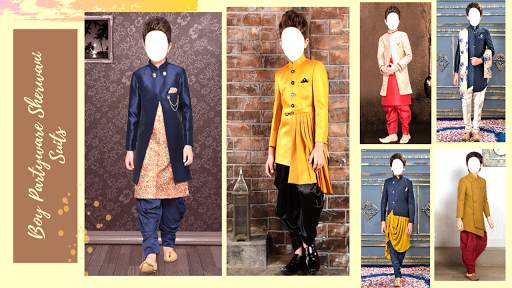 Boy Party Wear Sherwani Suits screenshot 8