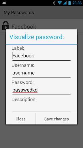 My passwords screenshot 7