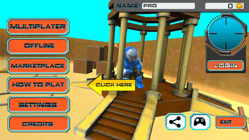 Mini Hero Militia 3D screenshot 1