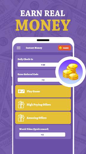 Instant Earn Money by completing simple tasks स्क्रीनशॉट 1