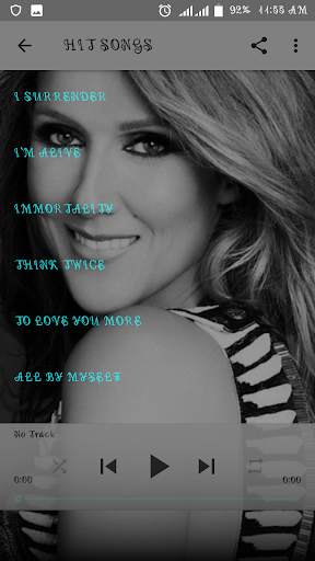 CELINE DION-HIT SONGS & LYRICS screenshot 5