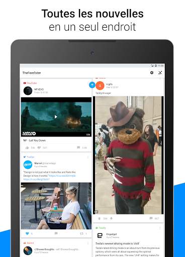 Feedster - Fil d'actualité, multi médias sociaux screenshot 8