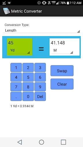 Metric Converter screenshot 1