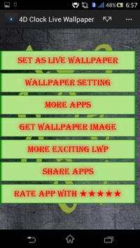4D Clock Live Wallpaper screenshot 1