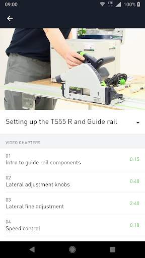 Festool How-to App 4 تصوير الشاشة