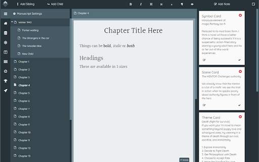 Wavemaker Novel Writing Software स्क्रीनशॉट 9
