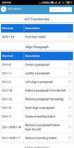 All in One Keyboard Shortcuts screenshot 7