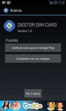Gestor SIM Card screenshot 1