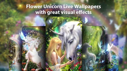 Flower Unicorn Live Wallpaper & Launcher Themes screenshot 1